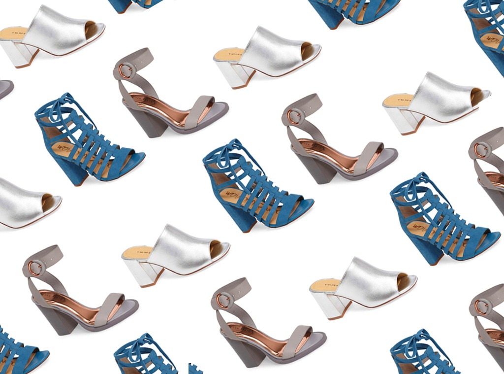 acrylic block heels